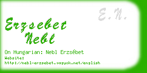 erzsebet nebl business card